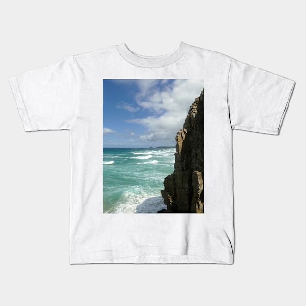 Perran Bay, Cornwall Kids T-Shirt by Chris Petty